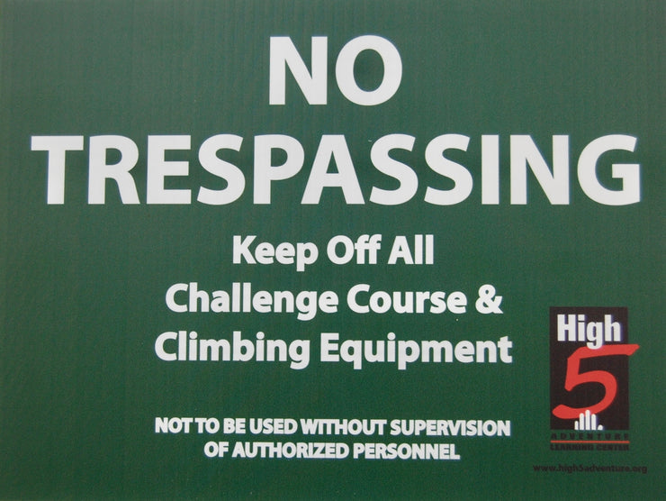 No Trespassing Signs